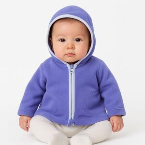 Carter’s Baby Purple Fleece Zip-Up Hoodie 3 Months Cozy Lavender Layer